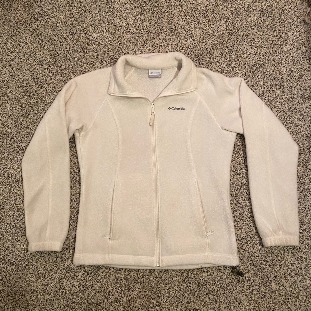 Columbia White Zip Up